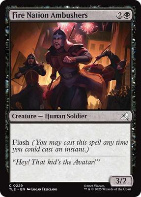 Fire Nation Ambushers card from Avatar: The Last Airbender: Eternal-Legal