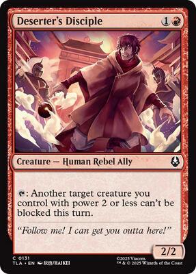 Deserter's Disciple card from Avatar: The Last Airbender