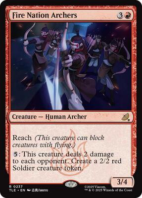 Fire Nation Archers card from Avatar: The Last Airbender: Eternal-Legal