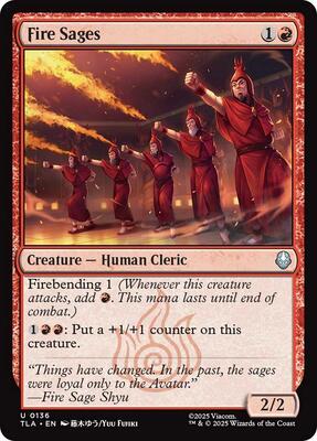 Fire Sages card from Avatar: The Last Airbender
