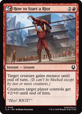 How to Start a Riot card from Avatar: The Last Airbender
