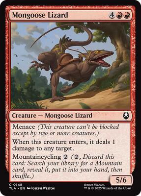 Mongoose Lizard card from Avatar: The Last Airbender