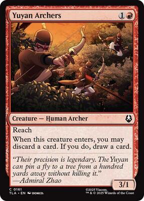 Yuyan Archers card from Avatar: The Last Airbender