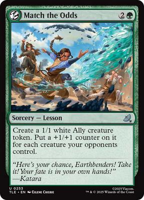 Match the Odds card from Avatar: The Last Airbender: Eternal-Legal