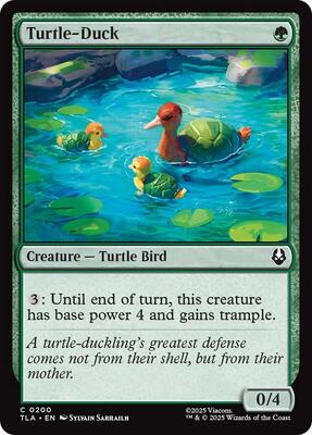 Turtle-Duck card from Avatar: The Last Airbender