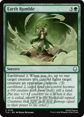 Earth Rumble card from Avatar: The Last Airbender