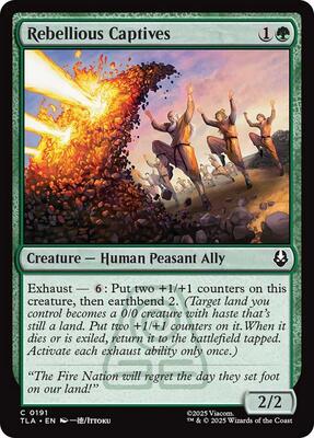 Rebellious Captives card from Avatar: The Last Airbender