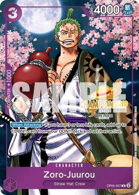 Zoro-Juurou (CS 25-26 Event Pack) card from One Piece Promotion Cards