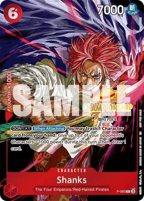 Shanks (CS 25-26 Event Pack) card from One Piece Promotion Cards