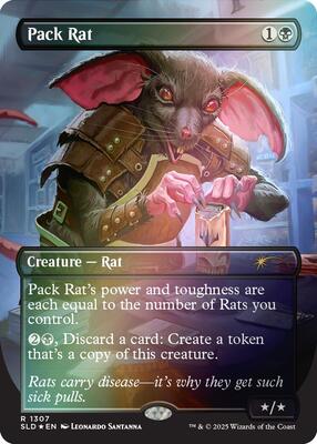 Pack Rat (1307) (Rainbow Foil) card from Secret Lair Drop Series