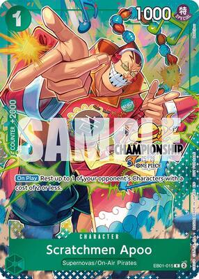 Scratchmen Apoo (CS 25-26 Celebration Pack) card from One Piece Promotion Cards