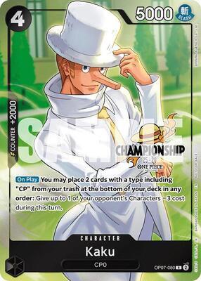 Kaku (CS 25-26 Celebration Pack) card from One Piece Promotion Cards