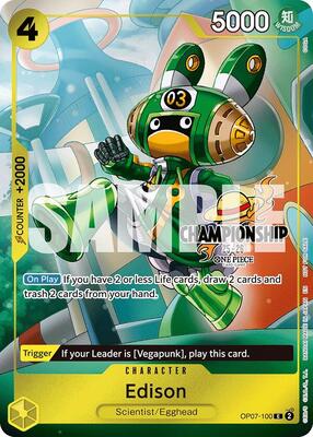 Edison (CS 25-26 Celebration Pack) card from One Piece Promotion Cards