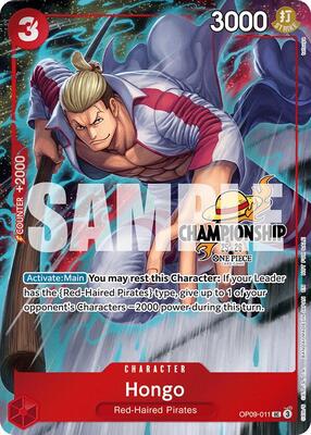 Hongo (CS 25-26 Celebration Pack) card from One Piece Promotion Cards