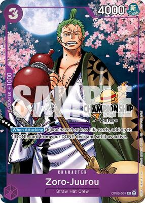 Zoro-Juurou (CS 25-26 Event Pack Finalist Ver.) card from One Piece Promotion Cards