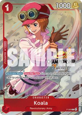 Koala (CS 25-26 Event Pack Finalist Ver.) card from One Piece Promotion Cards