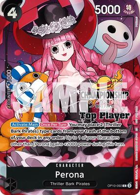 Perona (CS 25-26 Top Player Pack) card from One Piece Promotion Cards