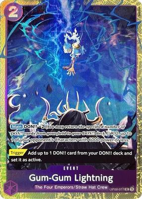 Gum-Gum Lightning (Premium Card Collection -Best Selection Vol. 4-) card from One Piece Promotion Cards