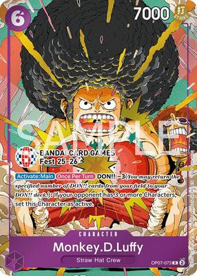 Monkey.D.Luffy (BANDAI Card Games Fest 25-26) card from One Piece Promotion Cards