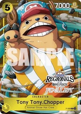 Tony Tony.Chopper (Online Regional Finalist Card Set 2025 Vol.2) card from One Piece Promotion Cards