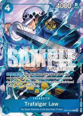 Trafalgar Law (Online Regional Finalist Card Set 2025 Vol.2) card from One Piece Promotion Cards