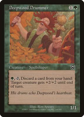 Deepwood Drummer card from Mercadian Masques