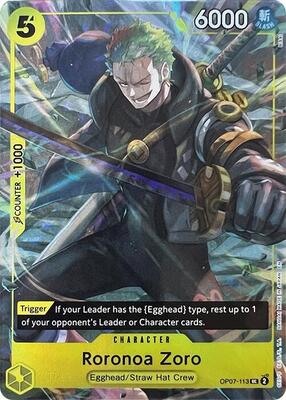 Roronoa Zoro (Illustration Box Vol.3) card from One Piece Promotion Cards