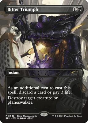 Bitter Triumph card from Game Day & Store Championship Promos
