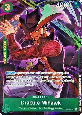 Dracule Mihawk (Illustration Box Vol.4) card from One Piece Promotion Cards