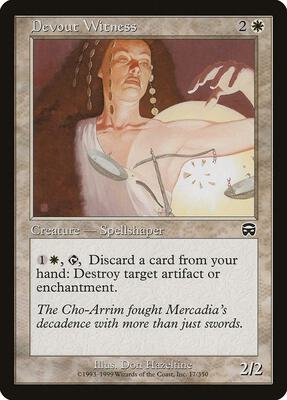 Devout Witness card from Mercadian Masques