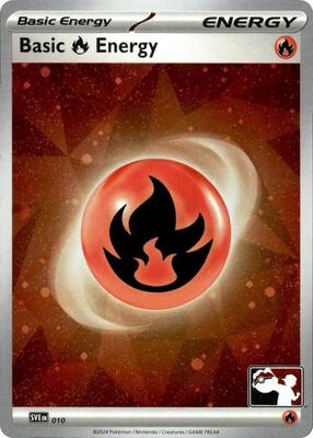 Basic Fire Energy - 010 (Cosmos Holo) card from Prize Pack Series Cards