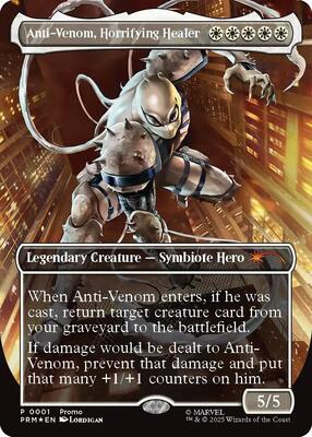 Anti-Venom, Horrifying Healer (Borderless) card from Media Promos