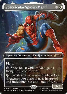Spectacular Spider-Man (Borderless) card from Media Promos