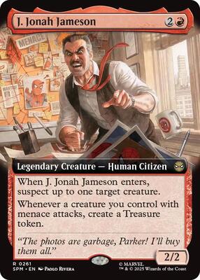 J. Jonah Jameson (Extended Art) card from Marvel's Spider-Man