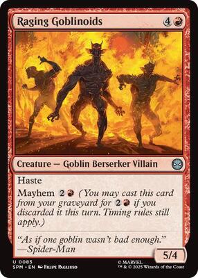Raging Goblinoids card from Marvel's Spider-Man