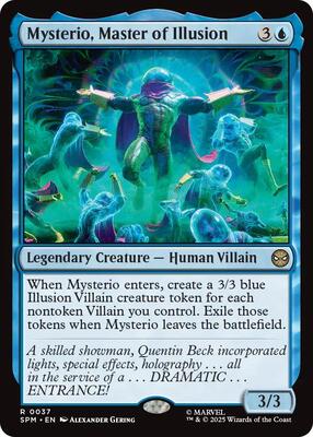 Mysterio, Master of Illusion card from Marvel's Spider-Man