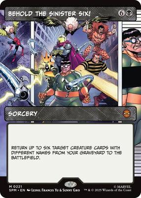 Behold the Sinister Six! (Borderless) card from Marvel's Spider-Man