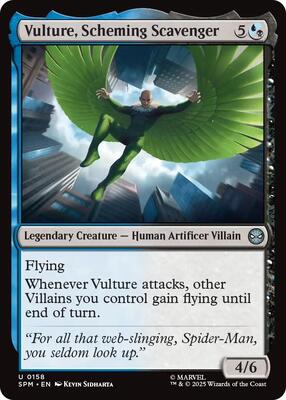 Vulture, Scheming Scavenger card from Marvel's Spider-Man