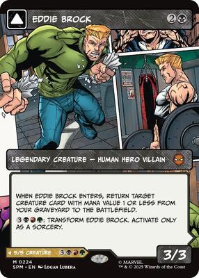 Eddie Brock (0224) (Borderless) card from Marvel's Spider-Man