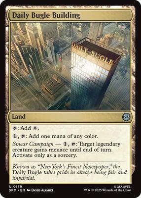 Daily Bugle Building card from Marvel's Spider-Man