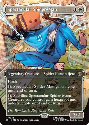 Spectacular Spider-Man (0236) (Borderless) (Textured Foil) card from Marvel's Spider-Man