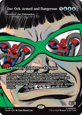 Doc Ock, Armed and Dangerous - Lorthos, the Tidemaker (Borderless) card from Marvel Universe Eternal-Legal