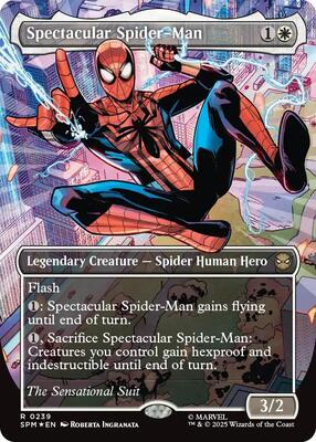 Spectacular Spider-Man (0239) (Borderless) (Textured Foil) card from Marvel's Spider-Man