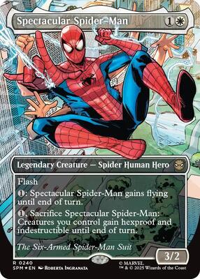 Spectacular Spider-Man (0240) (Borderless) (Textured Foil) card from Marvel's Spider-Man