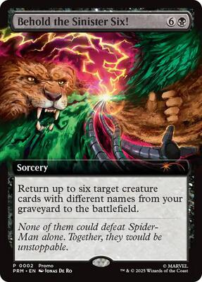 Behold the Sinister Six! card from Unique and Miscellaneous Promos