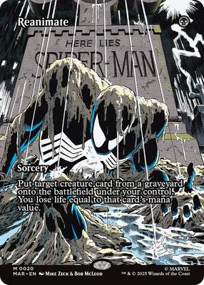 Reanimate (Borderless) card from Marvel Universe Eternal-Legal