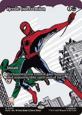 Heroic Intervention (Borderless) card from Marvel Universe Eternal-Legal