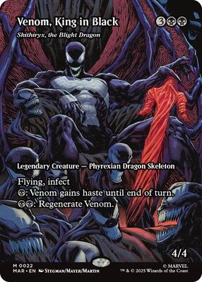 Venom, King in Black - Skithiryx, the Blight Dragon (Borderless) card from Marvel Universe Eternal-Legal