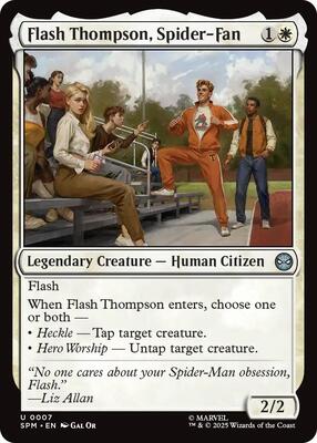 Flash Thompson, Spider-Fan card from Marvel's Spider-Man