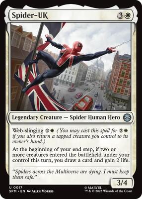 Spider-UK card from Marvel's Spider-Man